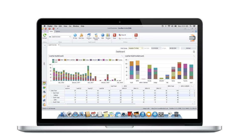screenshot of Excellon Dealer Management System